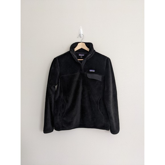 Patagonia Jackets & Blazers - Patagonia EUC Women's Re-Tool Snap-T Fleece Pullover Black Size Large